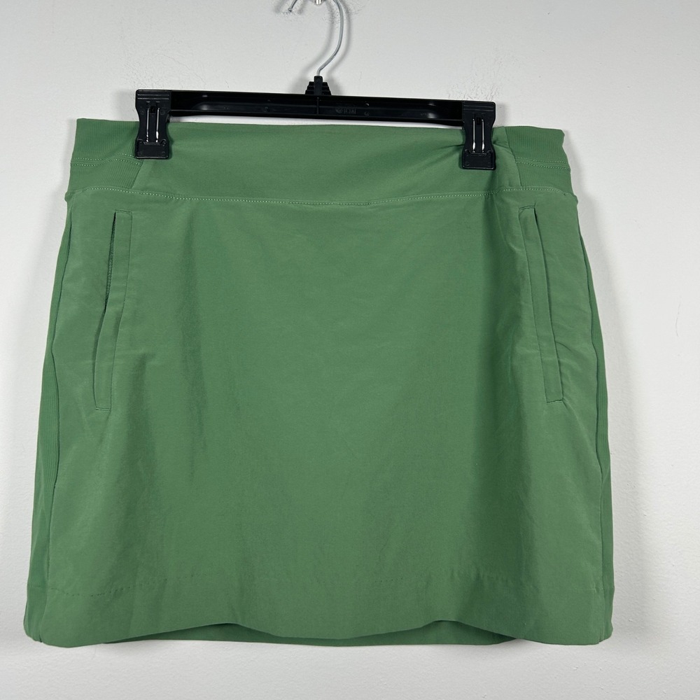 Athleta Brooklyn Skort 16" Womens 12 Green Hiking Golf Tennis Pickleball Casual